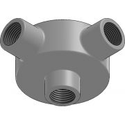 20mm Galvanised Conduit Angle Back Outlet Box